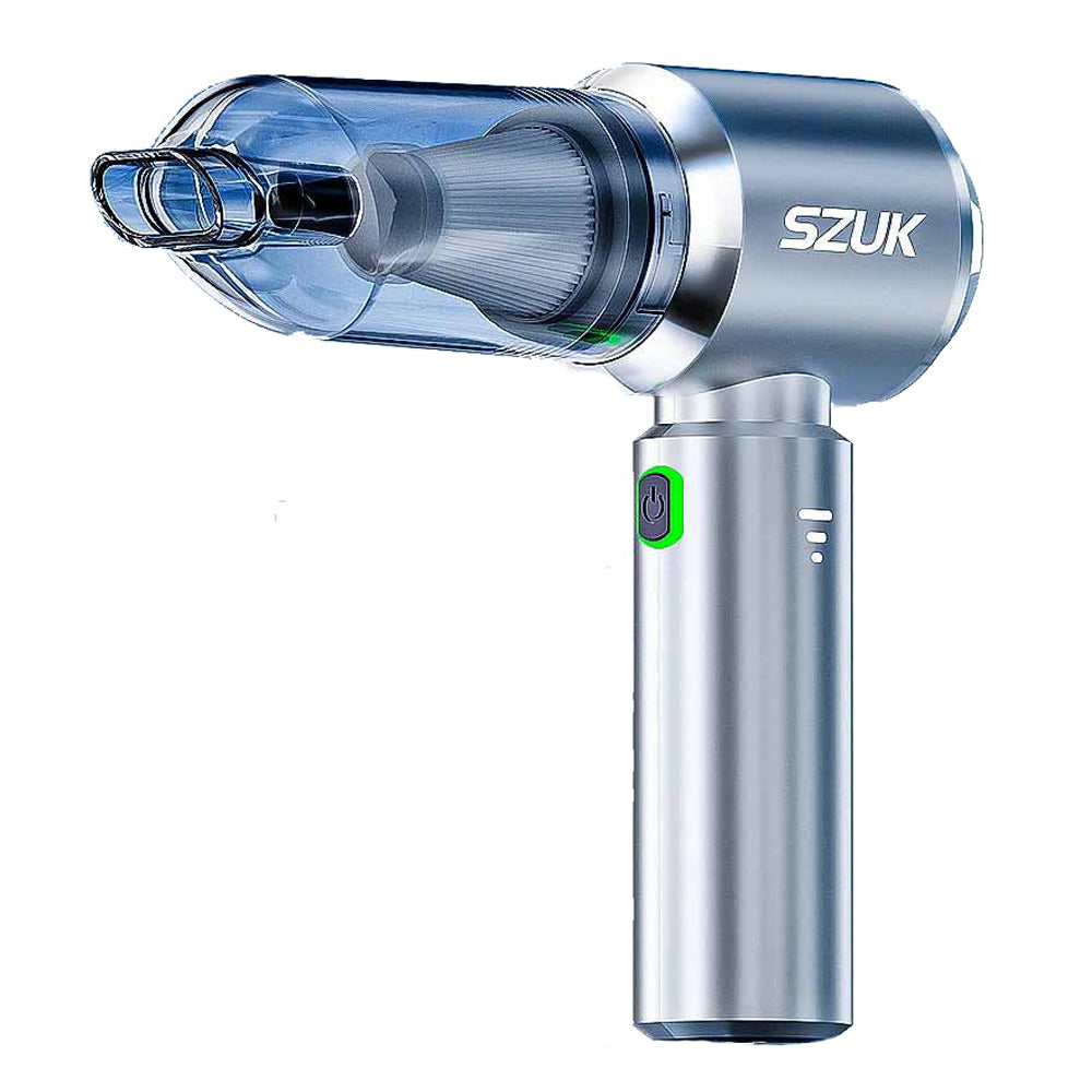 Aspirador Portátil SZUK 180000PA - Sem Fios, para Casa e Carro com Carregamento Rápido Aspirador Portátil SZUK 180000PA - Sem Fios, para Casa e Carro com Carregamento Rápido